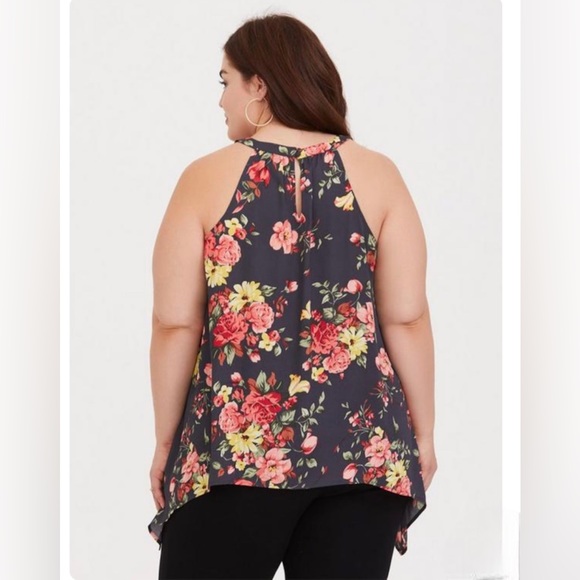 Torrid Floral Georgette Goddess Tank Sz 10(Torrid Sz 00) - Picture 3 of 15